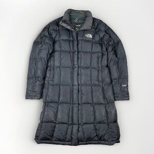 The North Face Jacket Womens S Black 600 Goose Down Metropolis Long Parka Coat